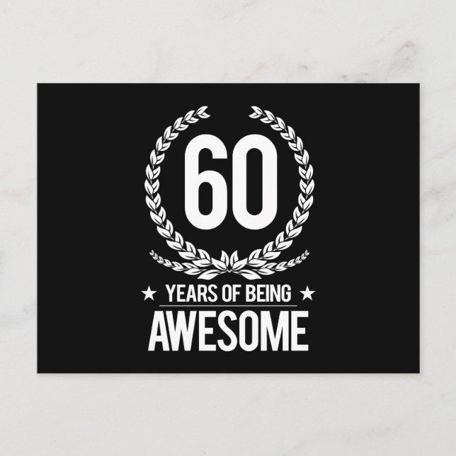 Postal 60 Aniversario (60 Años De Ser Increíble) (Anverso)