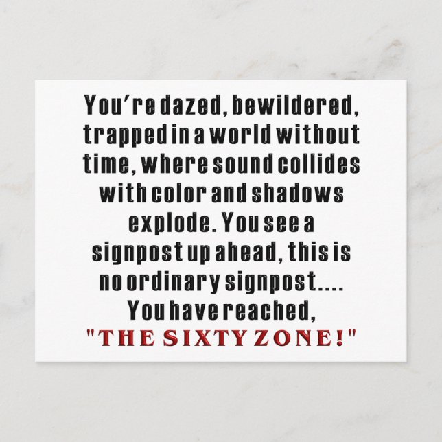 Postal 60 cumpleaños (Anverso)