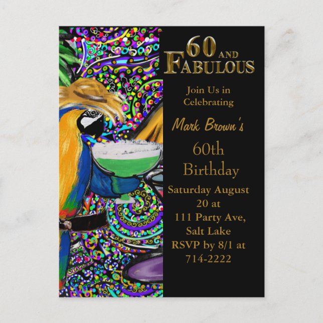 Postal 60 cumpleaños (Anverso)