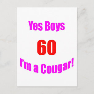 Postal 60 Cumpleaños de Cougar