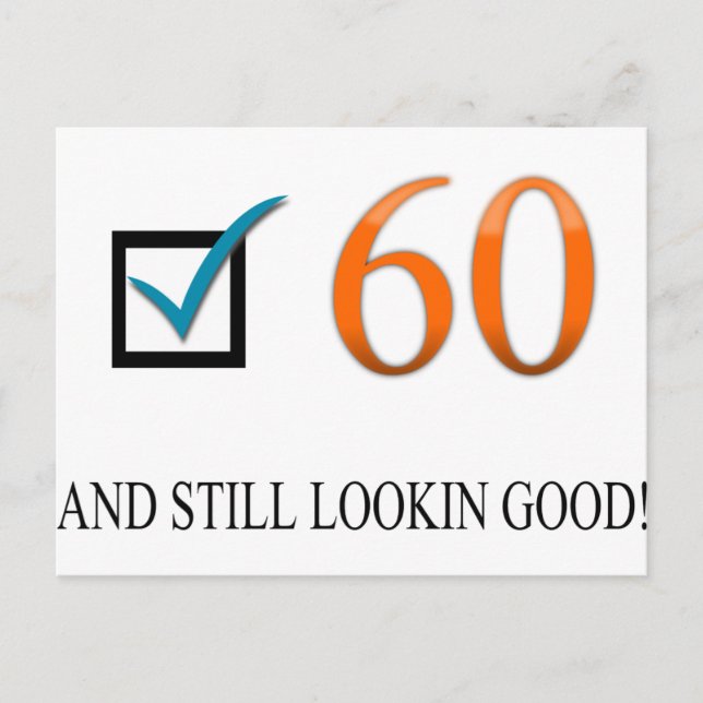 Postal 60.o cumpleaños feliz (Anverso)