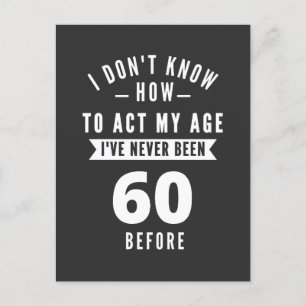 Postal 60 y fabuloso / Feliz cumpleaños 60