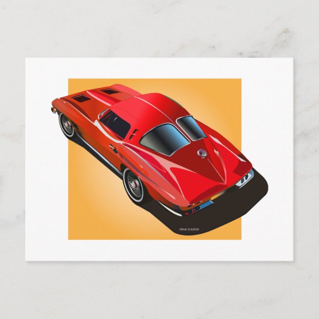 Postal 63 Split Ventana Redon Amarillo (Anverso)