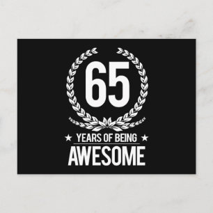Postal 65º Cumpleaños (65 Años De Ser Increíble)