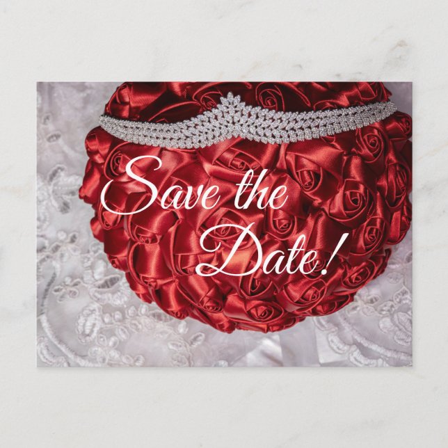 Postal 6508-Red Bouquet con Tiara (Anverso)