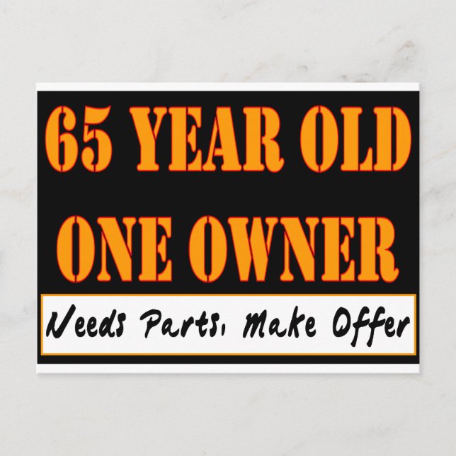 Postal 65 Años, Un Propietario - Necesita Piezas, Hacer O (Anverso)