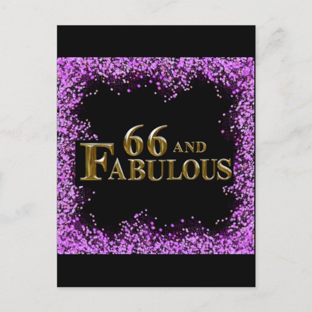Postal 66 cumpleaños (Anverso)