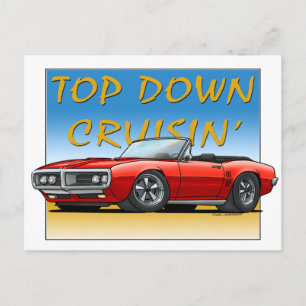 Postal 68 Pájaro rojo convertible