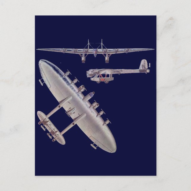 Postal 6 Aeronaves de desplazamiento de motor (Anverso)
