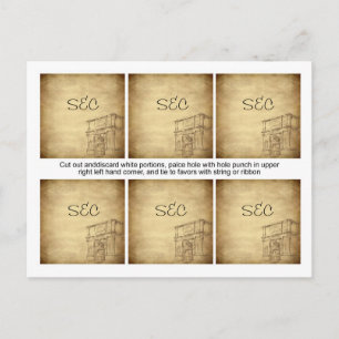 Postal 6 Bodas en Roma favorecen las etiquetas