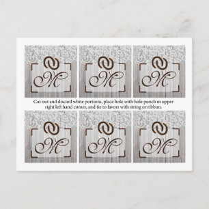 Postal 6 Etiquetas favoritas Bodas zapatos de caballo en 