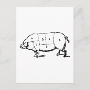 Postal 6 grados de bacón