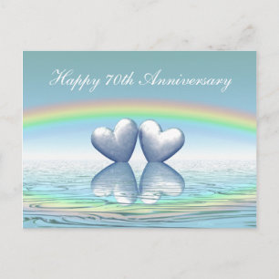 Postal 70º Aniversario Corazones de Platino