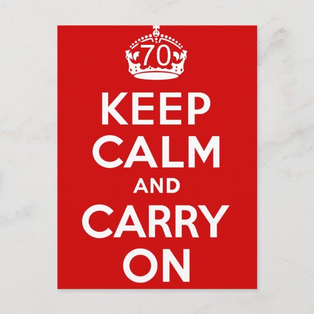 Postal 70 cumpleaños (Anverso)