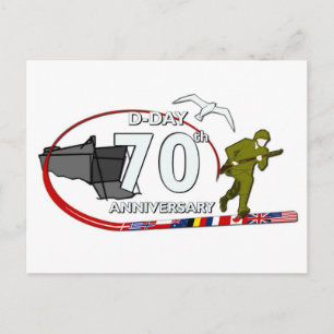Postal 70ème aniversario de Débarquement de Normandie