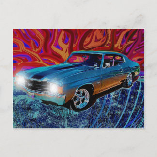 Postal 72 Chevy Chevelle Post Card