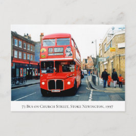 Postal 73 Bus Stoke Newington Church St N16 en 1997