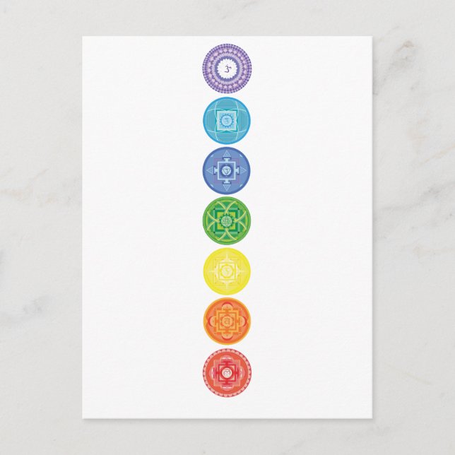 Postal 7 chakras (Anverso)