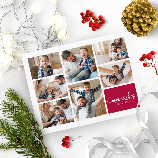 Postal 7 fotos cálidas y deseosas de los Navidades de la  (Subido por el creador)