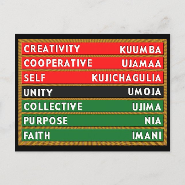 Postal 7 principios (Anverso)