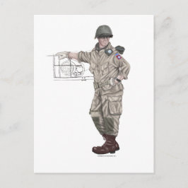 Postal 82º Airborne (WW2) del Ejército de los Esta
