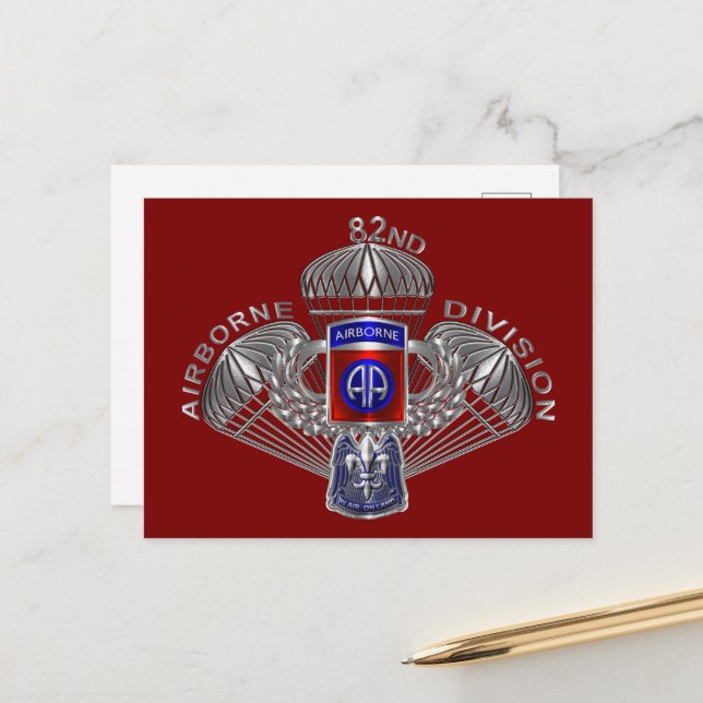 Postal 82.ª División Aérea (Anverso/Reverso In Situ)