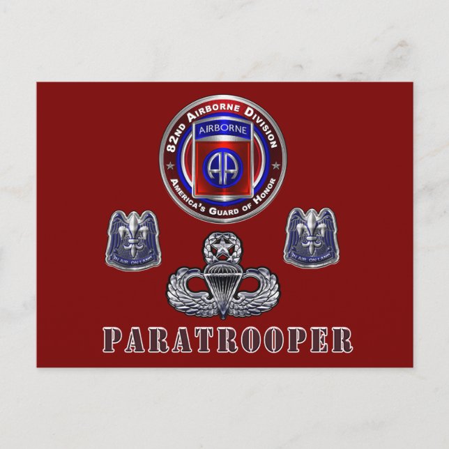 Postal 82.ª División Aérea (Anverso)