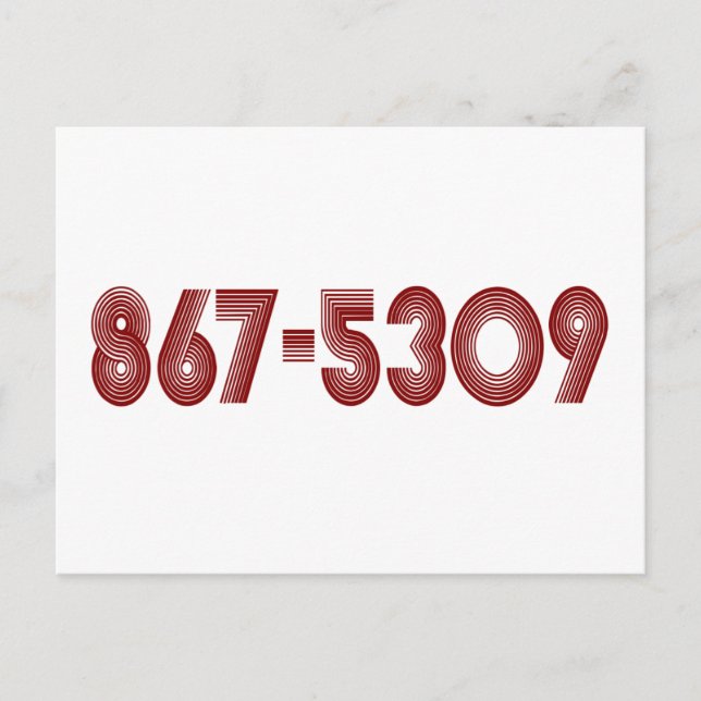 POSTAL 867-5309 (Anverso)