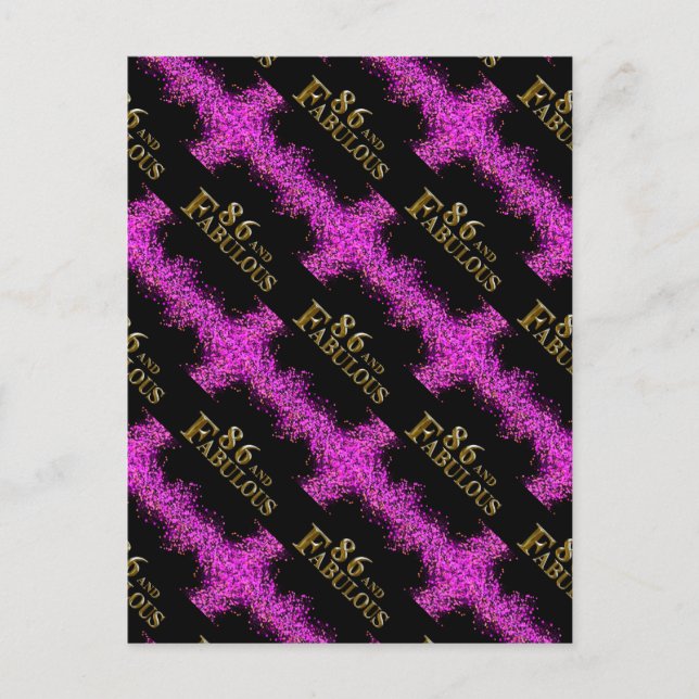 Postal 86 cumpleaños (Anverso)