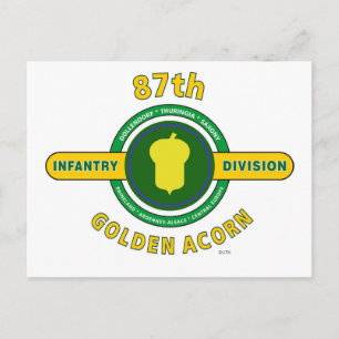 POSTAL 87.ª DIVISIÓN DE INFANTERÍA "ACORN DE ORO"