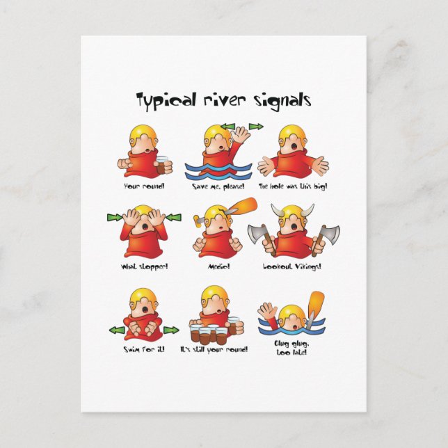 Postal 88. Color de las señales del río (Anverso)