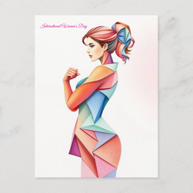 Postal 8 de marzo Día Internacional de la Mujer (Anverso)