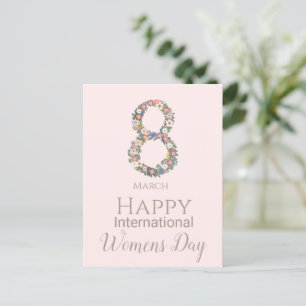 Postal 8 de marzo Día Internacional de la Mujer
