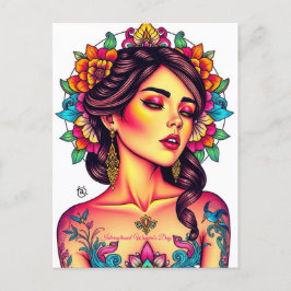 Postal 8 de marzo Día Internacional de la Mujer