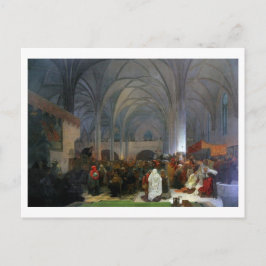 Postal #8 Maestro Jan Hus predicando en la capilla de Bel