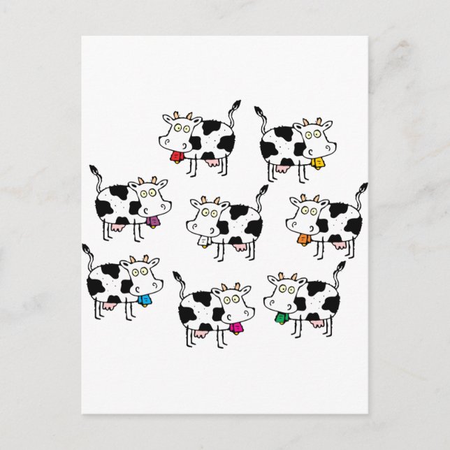 Postal 8 Vacas (Anverso)