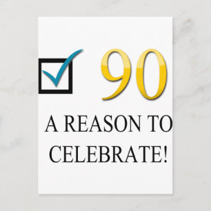 Postal 90.o cumpleaños feliz
