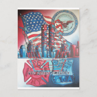 Postal 911 Dios bendiga a Estados Unidos