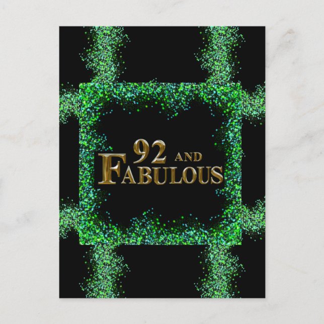 Postal 92 cumpleaños  (Anverso)