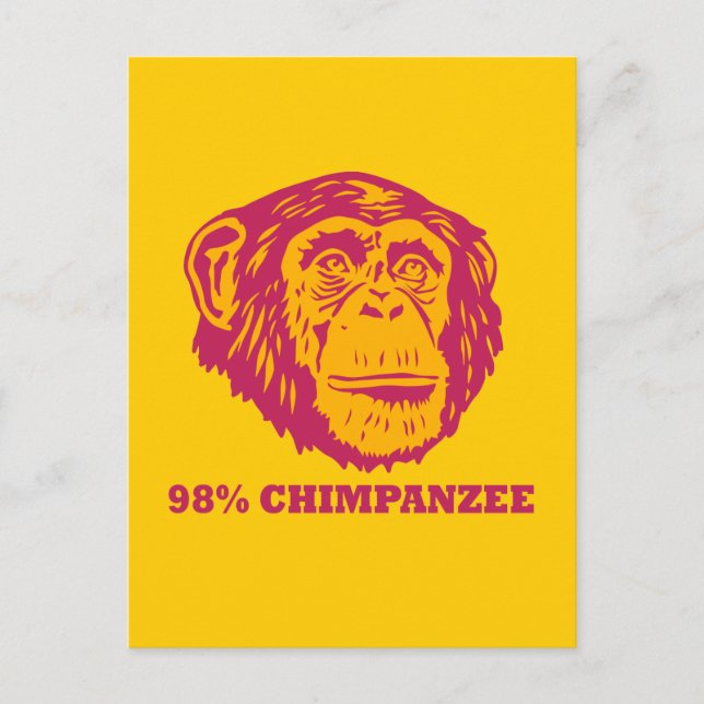 Postal 98% Chimpancé (Anverso)
