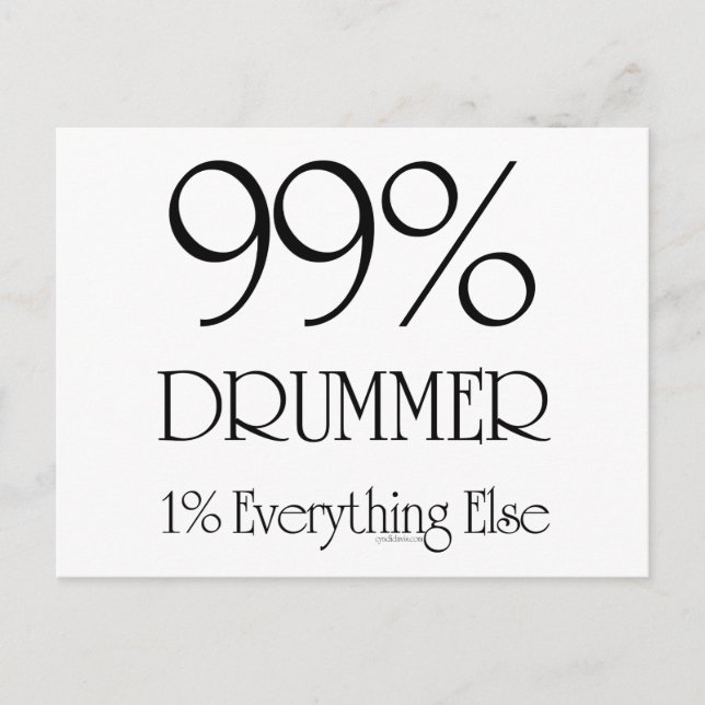 Postal 99% Drummer (Anverso)