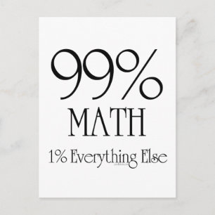Postal 99% matemáticas