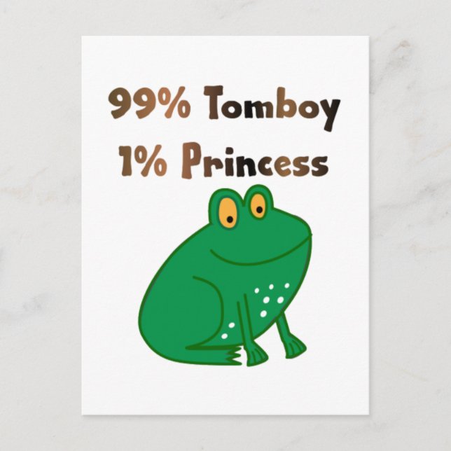 Postal 99% Tomboy 1% Princesa (Anverso)