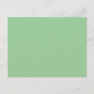 Postal 99C99 Fondo de color sólido verde Celadon