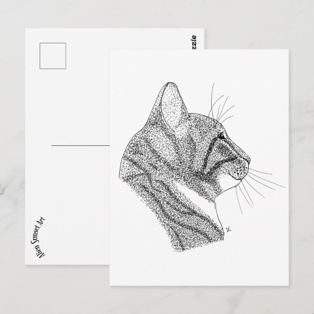 Postal 9.º gata (Anverso / Reverso)