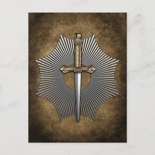 Postal 9.º título: Maestro del Templo (Anverso)