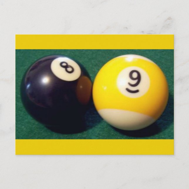 Postal 9-Ball de 8-Ball (Anverso)