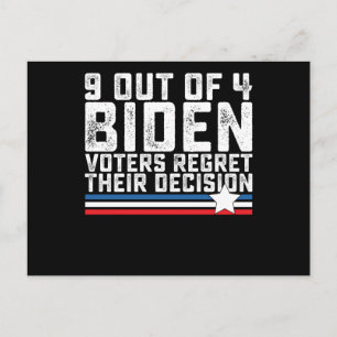 Postal 9 de cada 4 votantes de Biden se arrepienten de su