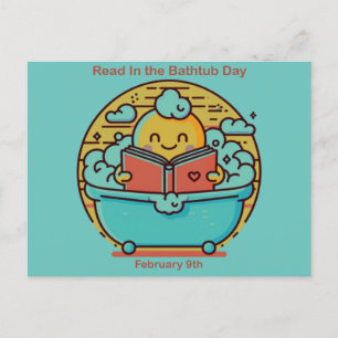 Postal 9 feb. - Leer en el día de la bañera