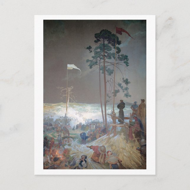 Postal #9 Reunión en Krizky, Mucha (Anverso)